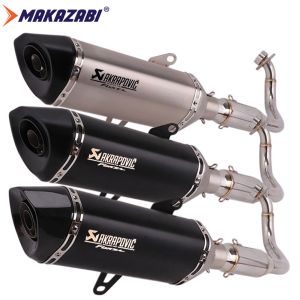 For Honda Forza 300 250 NSS250 300 2018-2021 nss300  Motorcycle Full Exhaust System Escape Modified Carbon Muffler DB Killer Front Middle Link Pipe Slip on FORZA300 FORZA250