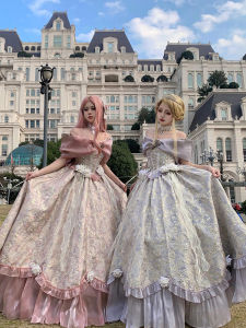 Sweet Pink Purple Wedding Princess Dress Dress Lolita Dress Female Adult Ceremony Lolita Pettiskirt