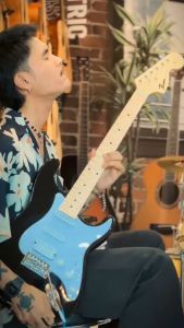 กีต้าร์ไฟฟ้า Fusion ST-SSH-F คอขาว หัวโต พร้อมเซตตู้แอมป์ GA-10 พร้อมอุปกรณ์ กระเป๋า สายแจ็ค ปิ๊ก4 คันโยก ประแจ