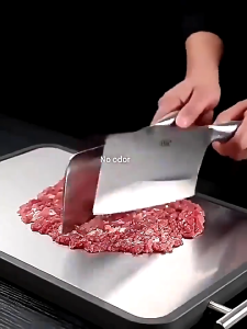 IMUTO 316 SS Chopping Board Heavy Duty Double-Sided Cutting Board Antibacterial Mold-Resistant Household Cutting Board Kitchen Fruit Cutting Board