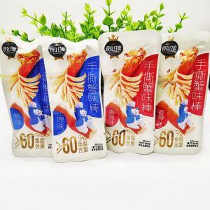 Hand-Torn Crab Flavor Snack Instant  Delicate Spicy Small Popular Online Seafood Snacks from Fujian Province 250g Bag
