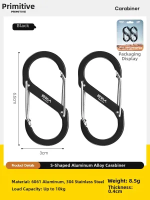 The Primitive | Safe Multifunctional Aluminum Carabiner 8-shape S-type