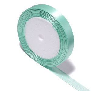 25Yards 0.6/1/1.2/1.5/2/2.5/3.8cm Mint Green Satin Ribbons For DIY Wedding Christmas Party Bouquet Gifts Wrapping Decoration