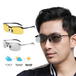 🔥Color-changing sunglass mens polarized driving glasses all-match UV protection riding goggles women eyeglass men sports spectacles photochromic LovelylifeFu👍