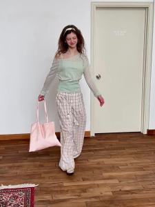 Slim Off-shoulder Sun Protection Knitwear + Tank Top Summer Outfit