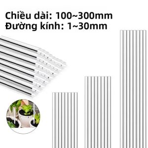 1/5/10 Chiếc Thanh Acrylic Trong Suốt Tròn DIY Xây Dựng Mô Hình Chất Liệu Thích Hợp Cho Nghề Thủ Công Và Phụ Kiện