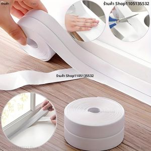 1 ม้วนของแถบปิดผนึกห้องน้ำกันน้ำและป้องกันเชื้อรา เทปปิดผนึกแบบมีกาวในตัวสำหรับห้องครัวห้องน้ำ เทปกันน้ำสำหรับห้องน้ำ