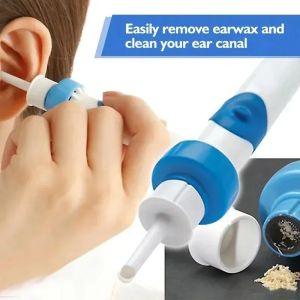 Electric Ear Cleaner Cordless Safe Vibration Suction Painless Earwax Remover for Adults Kids Light Ear Wax Removal Tool Aurilave