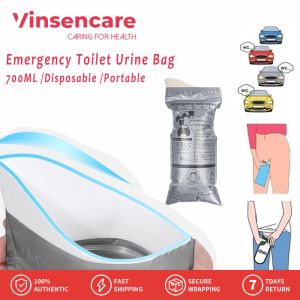 Vinsencare 1/4 Pcs Emergency Toilet Urine Bag 700ML Portable Car Urine Bag Vomit Bags Outdoor Travel Camping Disposable Mini WC Vomiting Bolsas for Woman Man Children