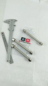 น็อตเสล แกนแท่นเครื่อง เวฟ/แกนสเตนเลส ยึดแทนเครื่อง รุ่น WAVE 110i/WAVE 125/R/S/I (1ชูด 3ชิ้น)/ แกนเลสแท่น งานสนาม ใส่ปลาวาฬ กับ ไฟเลียวบังลมได้