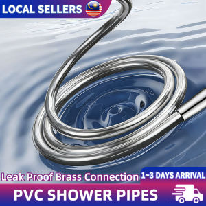 1.5M Heavy Duty PVC Shower Hose Leakproof Copper Connector Bathroom Water Pipe
