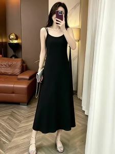 Slimming Black Sleeveless Dress