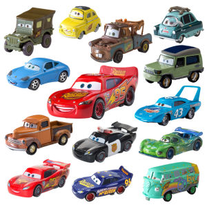 Cars toy Disney Pixar Cars Lightning McQueen Jackson Storm Mater Sally Sheriff 1:55 Alloy Diecast Model Car boy Christmas Gift