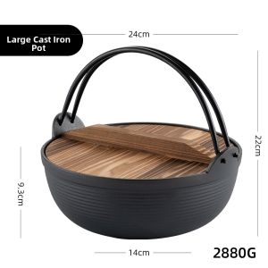 onlycook | Household Japanese Cast Iron Sukiyaki Pot