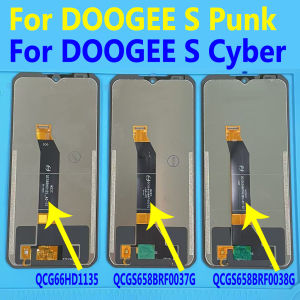 For DOOGEE S Cyber Pro LCD Display Screen QCG66HD1135 LCD For DOOGEE S Punk LCD Touch Screen Code QCGS658BRF0037G 0038G LCD