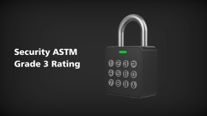 eLinksmart Fingerprint Lock with Code Combination Padlock Smart Fingerprint Biometric Keyless Combo Lock Waterproof for Outdoor Fence Gate Shed Gym School Locker Storage