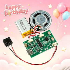 Recording Greeting Card Module DIY 8MB Creative Gift Box Christmas Birthday Card pop-up book MP3 Download Voice Module Type C