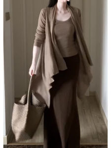 YUEZHONGWEI | Spring Knit Outfits Set