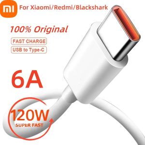 Xiaomi Original Usb Type C Cable 120W 67W Turbo Fast Charger Mi 15 14 13 12T Pro 12 11 Ultra Poco X6 X7 Redmi Note Black Shark 5