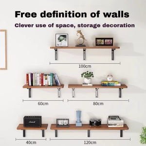 SUNNY Solid Wood Wall Shelves Storage Furniture Shelves Storage Racks Wall Floating Shelves Weighing 40kg