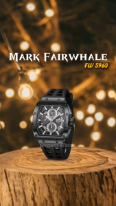 ORIGINAL Jam Tangan Pria Mark Fairwhale 5960 Kronograf Sport Garansi Resmi 1 Tahun - Stainless Steel