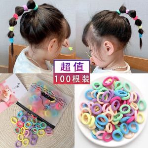 ยางรัดผมสีดำ ยางรัดผมสำหรับผู้หญิง ยางรัดผมยืดหยุ่นสูง ทนทาน ไม่ทำลายผม ยางรัดผม ยางรัดผมแบบลำลอง ยางรัดผมแบบลำลอง