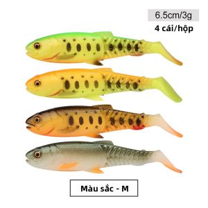 Mồi Câu Mềm Spinpoler The Predator - Mồi Giả Dạng Đuôi Mái Chèo Đầu Jig Kiểu Wobbler Kích Thước 6.5cm/8.5cm/10.5cm/12cm Dùng Cho Câu Cá Biển Sông Hồ