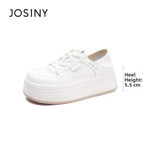 Josiny | Breathable Webbing High Sole Sneakers