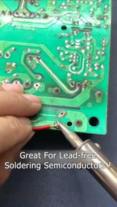 50W Soldering Iron Adjustable Display Temperature Electric Solder Iron Repair Tool Soldering Wire / Alat Peteri
