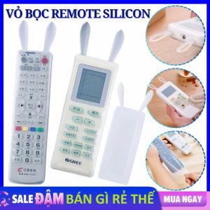 Vỏ Bọc Điều Khiển Remote TiVi Bằng Silicone Tai Thỏ Chống Thấm Nước Bụi Bẩn - Vỏ Silicon Bọc Remote Chống Bụi Tiện Dụng - Bao Túi Bọc Remote Nhiều Kích Cỡ