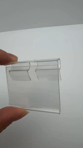 100pcs PVC Shelf Retail Price Tag Display Holder/Supermarket Label Tag Display Rack/Price Tag Rack Holder