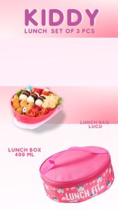Tas Bekal Anak Ramah Lingkungan: Set 3 Tas Bekal Hannah