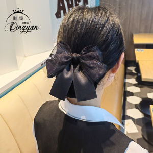 Qing Yan ผ้าไหมเส้นด้ายกิ๊บติดผมสําหรับผู้หญิงญี่ปุ่นเกาหลีใต้สไตล์คลิปด้านบนเครื่องประดับผมอบสดไม่กัด