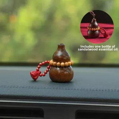 Walnut Wood Car Air Freshener Ornament Diffuser For Vent