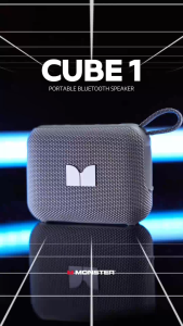 MONSTER - CUBE 1 PORTABLE BLUETOOTH SPEAKER | MULTI-SPEAKER CONNECTION & ADVANCE BLUETOOTH (1 YEAR WARRANTY)