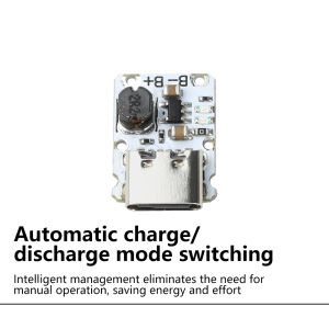 DC5V Lithium Battery Charging Protection Module Charge/Discharge Integrated Module 1.2A Mini Booster Type-C Step-up Power Supply
