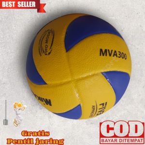 Bola voli premium mikasa v300w bintik volley ball empuk proliga
