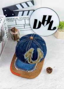 Nón kết mũ kết Địa U lệch phối vải jeans xịn chuẩn thời trang (Ảnh thật) - CC0812