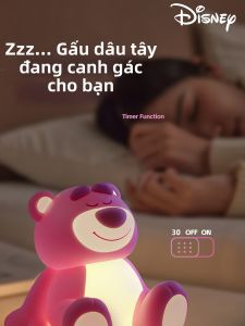 BEAUTY IN THE LIGHT | Tappable Christmas Strawberry Bear Silicone Night Light