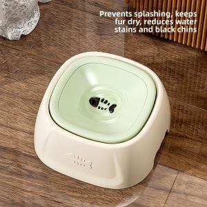 Floating Anti-wet Mouth Slow Feeder Water Bowl