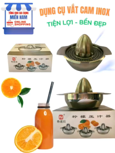 Vắt Cam Inox Cao Cấp Có Hộp - Dụng Cụ Ép Cam Chanh Bằng Tay Tiện Lợi Bền Đẹp