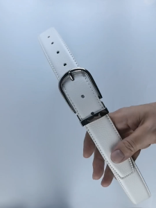 High Quality pin buckle designer belts men white genuine leather Waist Strap Cowskin cintos masculinos fashion ceinture homme