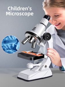 BEI JESS | Student Optical Microscope Educational Science Experiment Set Intellectual Development Toy