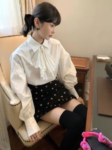 CHOUXIE | French Style Elegant White Shirt