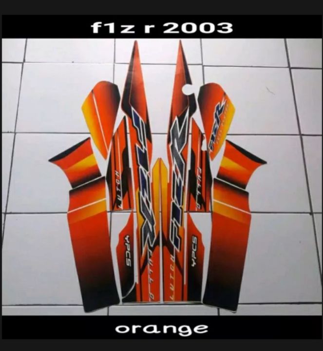 Sticker Motor Fiz R STIKER STICKER STRIPING LIST BODY MOTOR FIZ R F1ZR TAHUN 2003 2004 ...