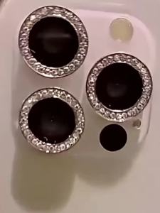 1-3Pcs Diamond Bling Camera Protector For iPhone 17 15 Plus 13 Mini 14 16 12 11 Pro Max Air Shinny Ring Glass Back Lens Film Cap