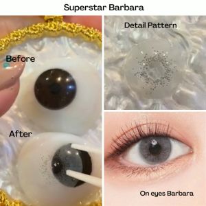 [BUY 1 FREE 6 ITEM] Superstar Barbara Softlens Warna Premium