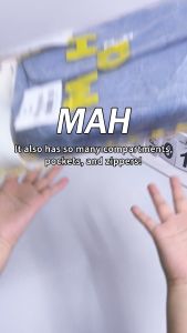 MAH Denim Blue Series Shuttle Crossbody Bag Casual Sling Bag 7 inch Phone Bag