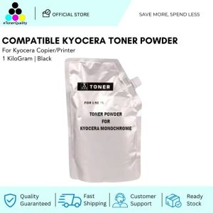 ETQ Compatible Kyocera Toner Powder Monochrome 1Kg