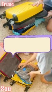 [6 Tặng 2❤️] Túi Hút Chân Không Đựng Đồ Quần Áo Đi Du Lịch Túi Hút Gọn Tủ Túi Hút Chăn - ADU79